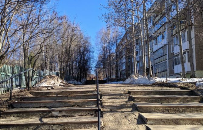 «Потёмкинская лестница» в Соликамске — лидер рейтингового голосования